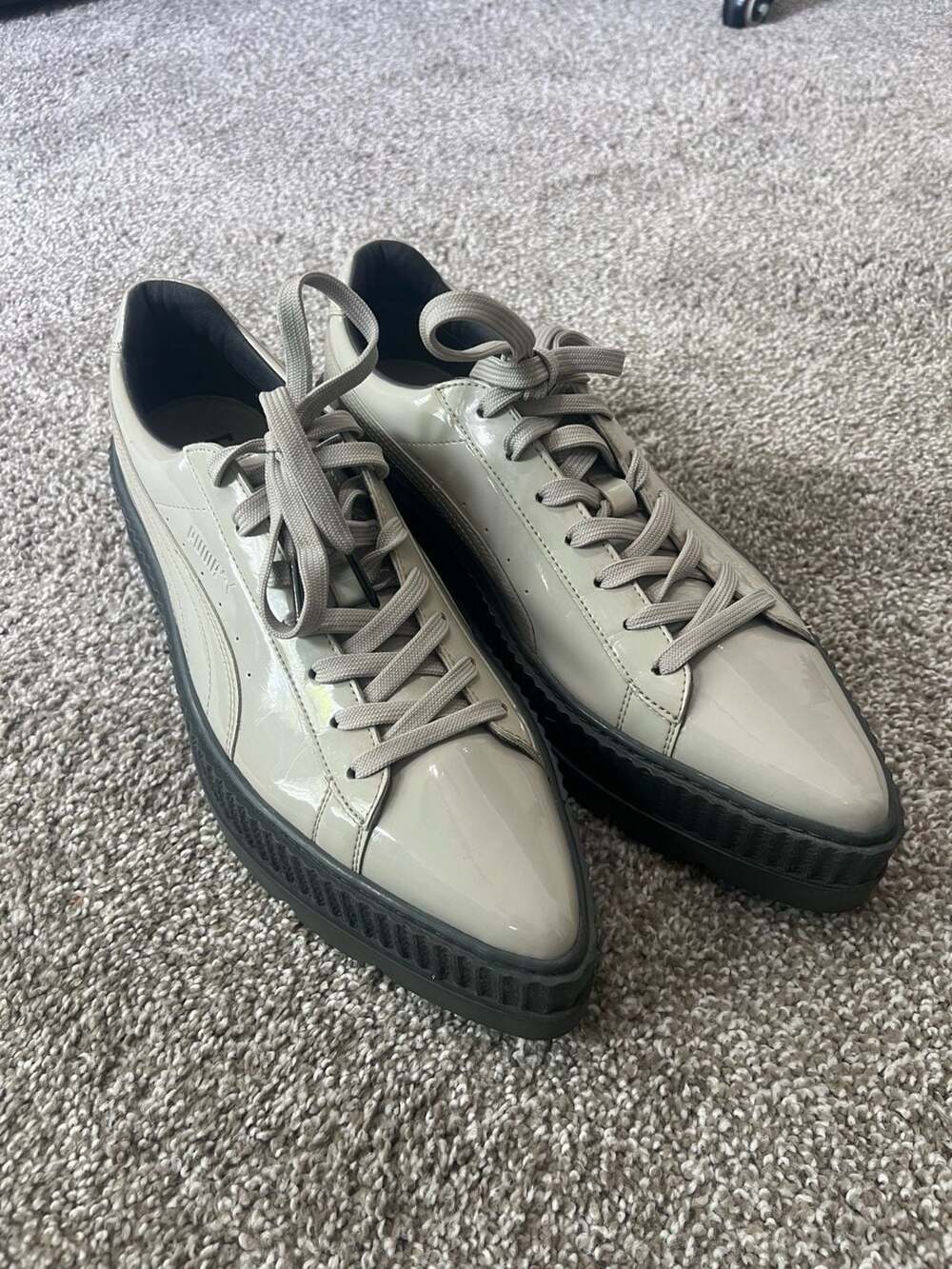 PUMA x Fenty by Rihanna Pointy Creeper Patent Leather Sneakers